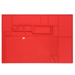 GRIP Heat Resistant Insulated Rubber Work Mat (Red) (15x21.75 Inches)
