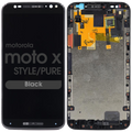 Motorola Moto X Style / Pure - LCD Screen and Digitizer Assembly w/ Frame (Black)