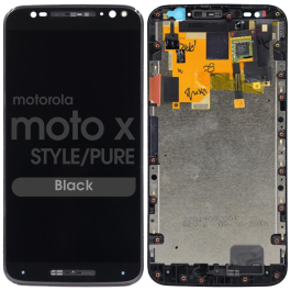 Motorola Moto X Style / Pure - LCD Screen and Digitizer Assembly w/ Frame (Black)
