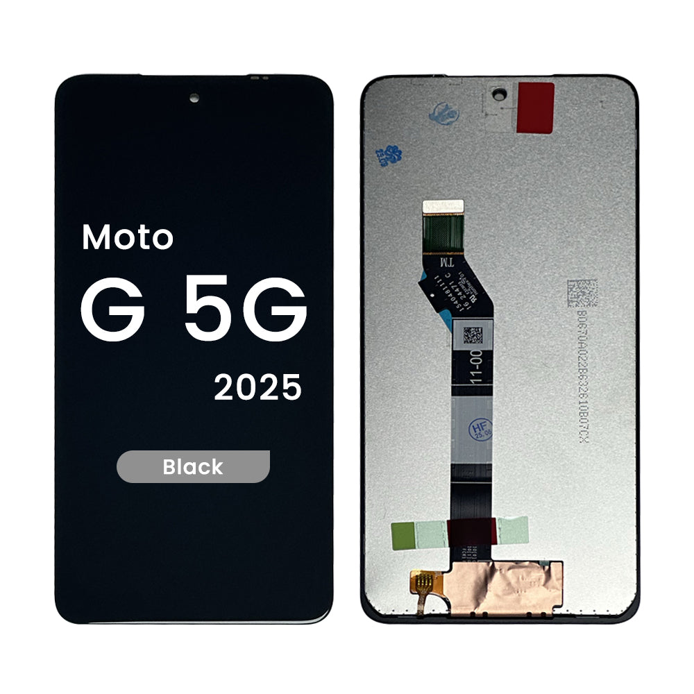 Moto G 5G (XT2513/2025) - Refurbished LCD Screen and Digitizer Assembly w/ Frame (Black)