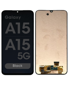 Samsung Galaxy A15 (A155/2023) / A15 5G (A156/2023) - Refurbished OLED Screen and Digitizer Assembly w/ Frame (Black)