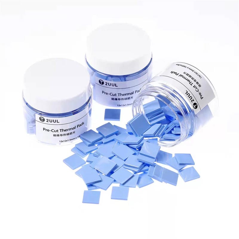 2UUL 100Pcs Silicone Thermal Conductive Pads Heatsink